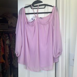 Light pink blush blouse
